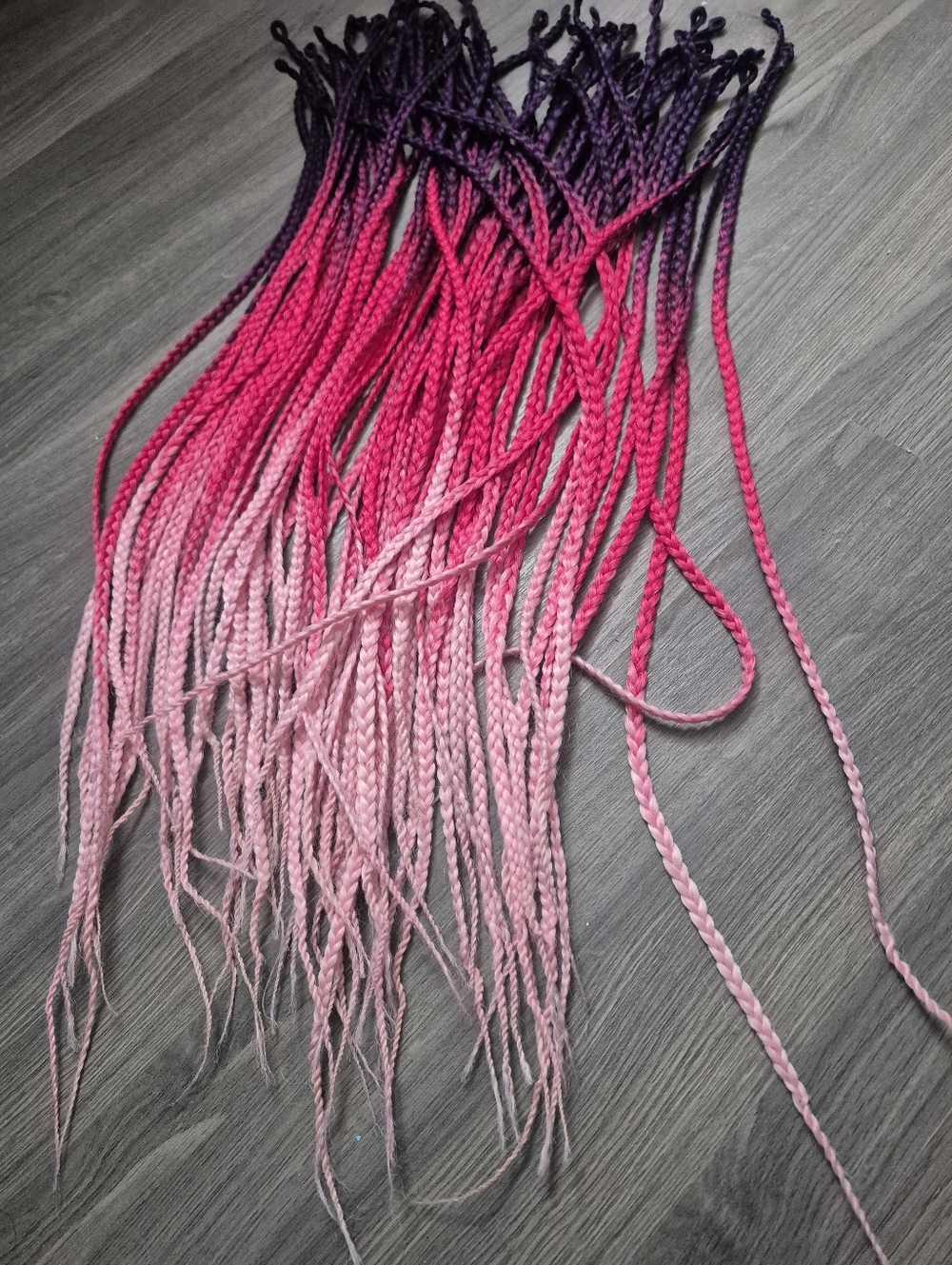 64 Single Ended Synthetic Ombre Dreadlocks Hair Extensions Festival Rave - Picture 5 of 8